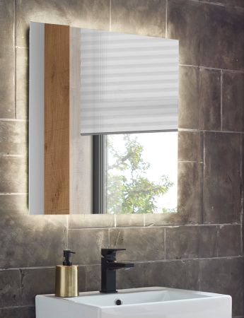 Badezimmer Spiegel Glide mit LED Beleuchtung und Touchschalter 60 cm