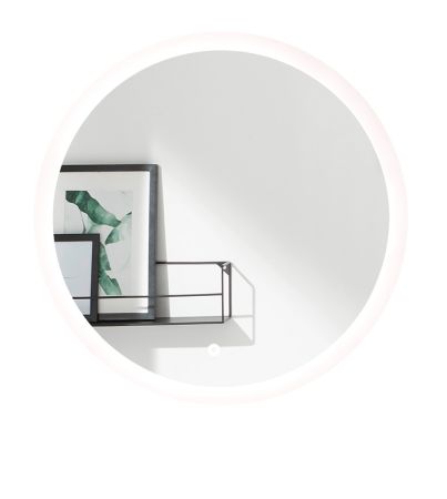 Badezimmer Spiegel Glide mit LED Beleuchtung und Touchschalter, rund � 60 cm