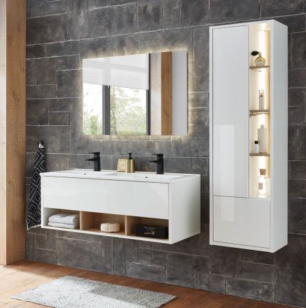 Badezimmer Spiegel Glide mit LED Beleuchtung und Touchschalter 100 cm