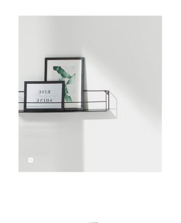 Badm�bel Set Glide in wei� Hochglanz und Eiche mit Waschbecken und LED Beleuchtung 160 x 190 cm