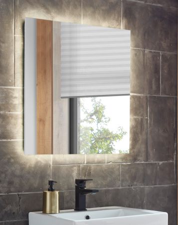 Badezimmer Spiegel Glide mit LED Beleuchtung und Touchschalter 80 cm