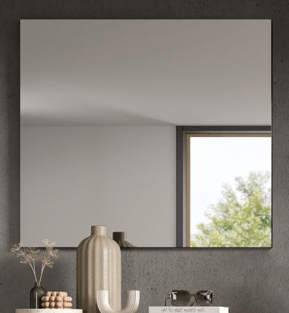 Garderobenspiegel Cooper Basalt Grau, Wandspiegel 80 cm