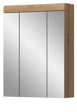 Badezimmer Spiegelschrank Shawn in Evoke Eiche Badschrank 3-t�rig 60 x 79 cm
