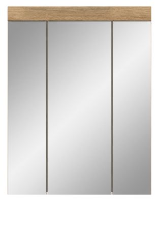 Badezimmer Spiegelschrank Shawn in Evoke Eiche Badschrank 3-t�rig 60 x 79 cm