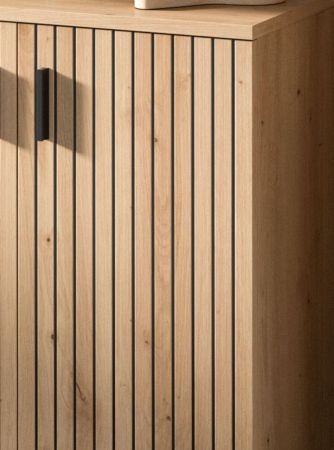 Waschbeckenunterschrank Livia in Artisan Eiche Badezimmer Unterschrank 60 cm