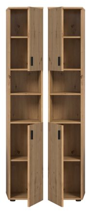 Badezimmer Hochschrank Livia in Artisan Eiche Badschrank 30 x 192 cm