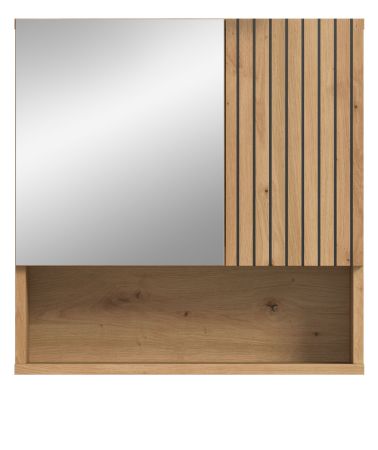 Badezimmer Spiegelschrank Livia in Artisan Eiche Badschrank mit Spiegel 54 cm