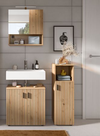 Badm�bel Set 3-teilig Livia in Artisan Eiche Badkombination 105 x 180 cm
