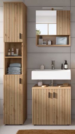 Badm�bel Set 3-teilig Livia in Artisan Eiche Badkombination 105 x 192 cm