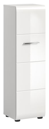 Badezimmer Kommode Cover in wei� Hochglanz Badkommode h�ngend / stehend 30 x 106 cm