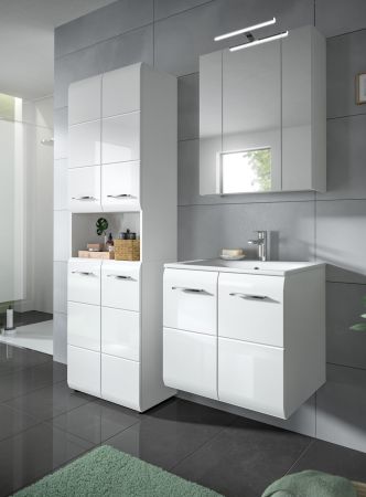 Badezimmer Spiegelschrank Cover in wei� Badschrank 3-t�rig 60 x 70 cm