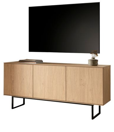 TV-Lowboard Breda in Stone Eiche 150 x 70 cm, mit Push-to-Open und Komforth�he
