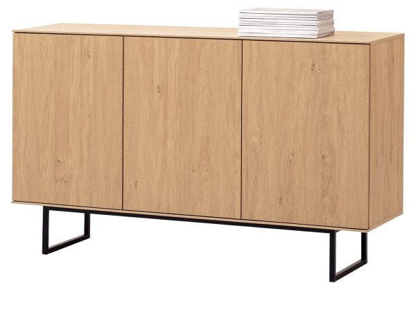 Sideboard Breda in Stone Eiche Kommode 150 x 90 cm, mit Push-to-Open