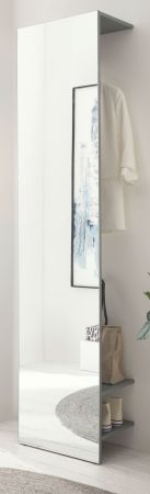 Garderobe Center in Salbei Kompaktgarderobe mit Spiegel 50 x 200 cm
