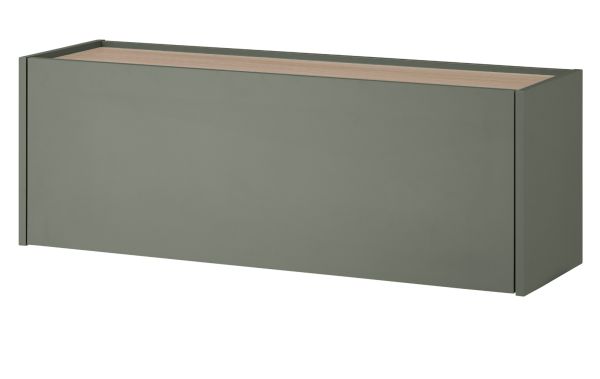 H�ngeschrank Center in Salbei und Barista Eiche Flurschrank h�ngend 100 cm