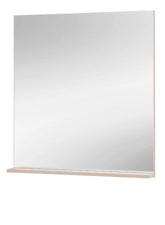 Garderobenspiegel Center in Barista Eiche Wandspiegel mit Ablage 75 x 80 cm