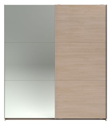 Kleiderschrank Swing in Jackson Eiche Schiebet�renschrank 2-t�rig mit Spiegel 178 x 203 cm, Soft-Close