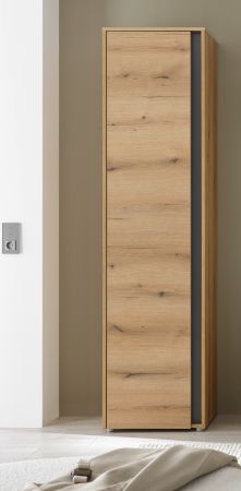 Schuhschrank Center in Evoke Eiche und grau Flurschrank 50 x 200 cm