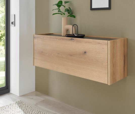 H�ngeschrank Center in Evoke Eiche und grau Flurschrank h�ngend 100 cm