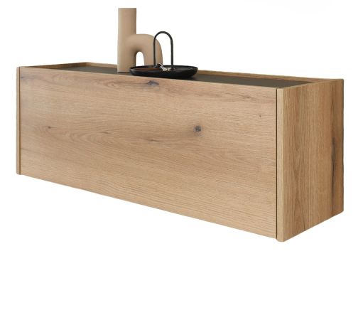 H�ngeschrank Center in Evoke Eiche und grau Flurschrank h�ngend 100 cm