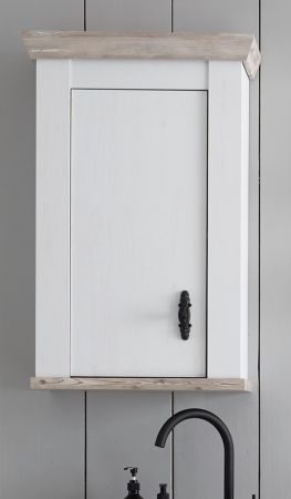 K�che H�ngeschrank Rovola in wei� Pinie Landhaus K�chenschrank h�ngend 55 x 85 cm, Soft-Close