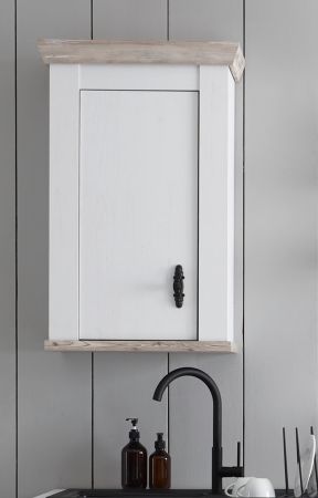 K�che H�ngeschrank Rovola in wei� Pinie Landhaus K�chenschrank h�ngend 55 x 85 cm, Soft-Close
