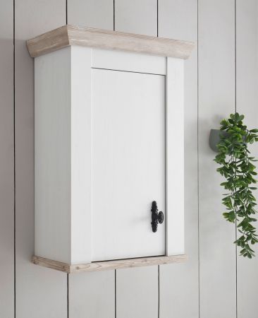 K�che H�ngeschrank Rovola in wei� Pinie Landhaus K�chenschrank h�ngend 55 x 85 cm, Soft-Close