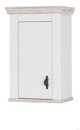 K�che H�ngeschrank Rovola in wei� Pinie Landhaus K�chenschrank h�ngend 55 x 85 cm, Soft-Close