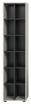 Regal Morena in kaschmir und schwarz Standregal 45 x 192 cm