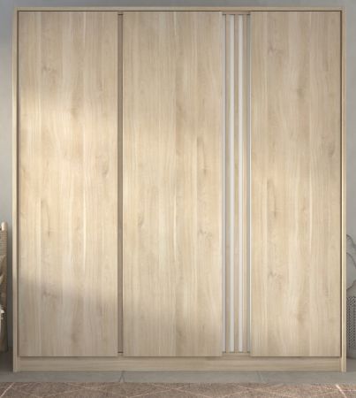 Parisot Kleiderschrank Escale6 in Eiche japanisch Dreht�renschrank 3-t�rig 185 x 203 cm