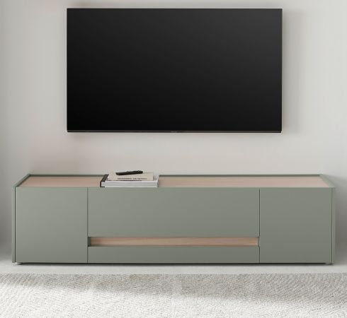 TV-Lowboard Center in Salbei und Barista Eiche TV Unterteil 170 cm
