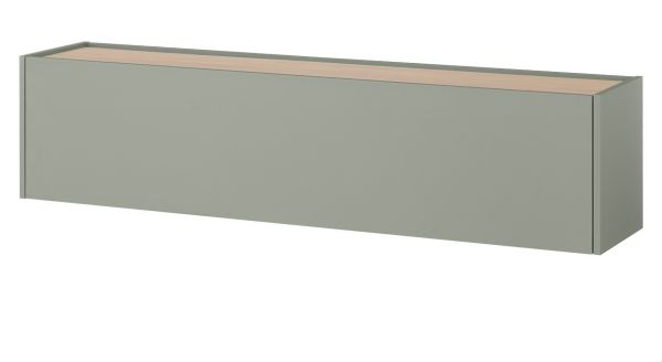 TV-Lowboard Center in Salbei und Barista Eiche TV-Unterteil h�ngend 150 cm H�ngeschrank
