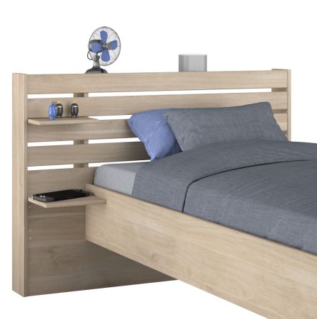 Parisot Kinder- und Jugendzimmer Stauraumbett Escale7 in Eiche japanisch Bett Liegefl�che 120 x 200 cm