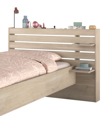 Parisot Kinder- und Jugendzimmer Stauraumbett Escale7 in Eiche japanisch Bett Liegefl�che 120 x 200 cm