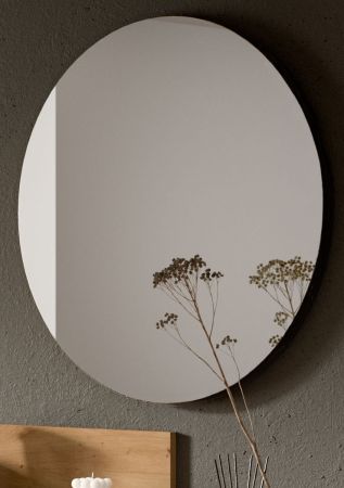 Garderobenspiegel Borga rahmenlos Wandspiegel rund � 70 cm
