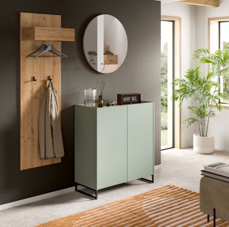Garderobenpaneel Borga in Artisan Eiche Wandgarderobe 50 x 160 cm