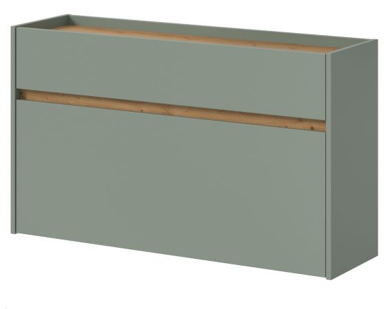Schuhkipper Borga in Salbei und Artisan Eiche Schuhschrank h�ngend 110 cm