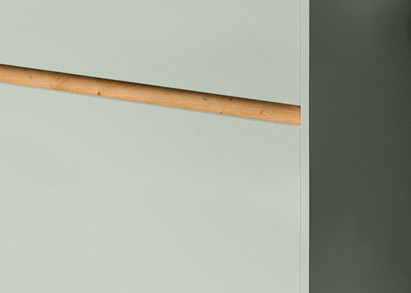 Garderobe Set 4-teilig Borga in Salbei und Artisan Eiche 205 x 192 cm