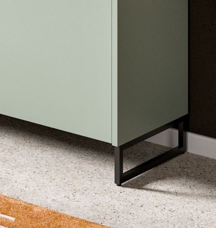 Garderobe Set 4-teilig Borga in Salbei und Artisan Eiche 172 x 197 cm, Soft-Close