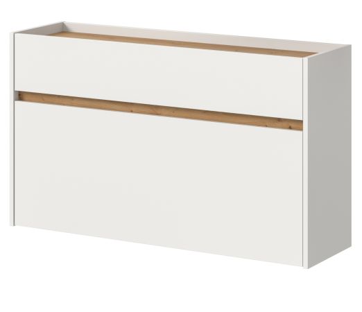 Schuhkipper Borga in wei� und Artisan Eiche Schuhschrank h�ngend 110 cm
