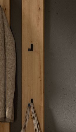 Garderobe Set 4-teilig Borga in wei� und Artisan Eiche 172 x 197 cm