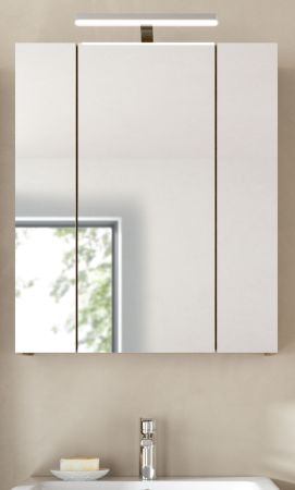 Badezimmer Spiegelschrank Cover in Nox Eiche Badschrank 3-t�rig 60 x 70 cm