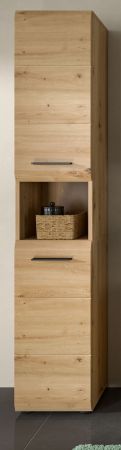 Badezimmer Hochschrank Cover in Artisan Eiche Badschrank 30 x 185 cm