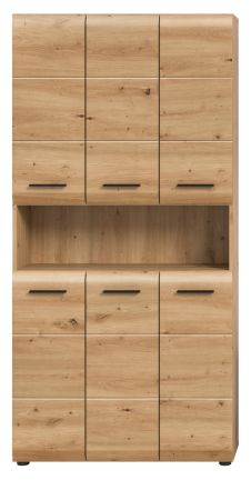Badezimmer Hochschrank Cover in Artisan Eiche Mehrzweckschrank 90 x 185 cm