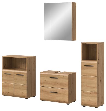 Badm�bel Set 4-teilig Cover in Artisan Eiche Badkombination 180 x 185 cm