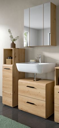 Badm�bel Set 3-teilig Cover in Artisan Eiche Badkombination 105 x 185 cm