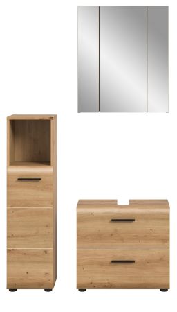 Badm�bel Set 3-teilig Cover in Artisan Eiche Badkombination 105 x 185 cm