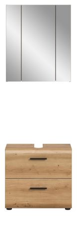 Badm�bel Set 2-teilig Cover in Artisan Eiche Badkombination 60 x 185 cm