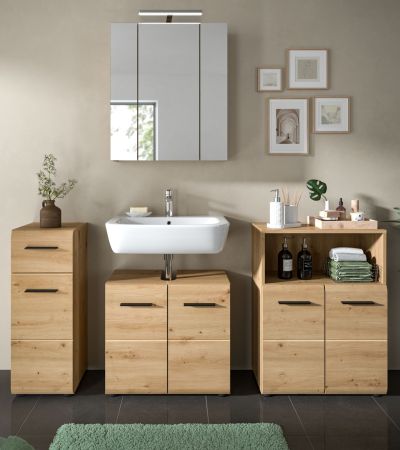 Badm�bel Set 4-teilig Cover in Artisan Eiche Badkombination 180 x 185 cm