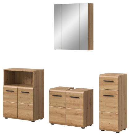 Badm�bel Set 4-teilig Cover in Artisan Eiche Badkombination 180 x 185 cm